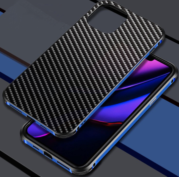 Carbon Fiber Metal Case For iPhone 11