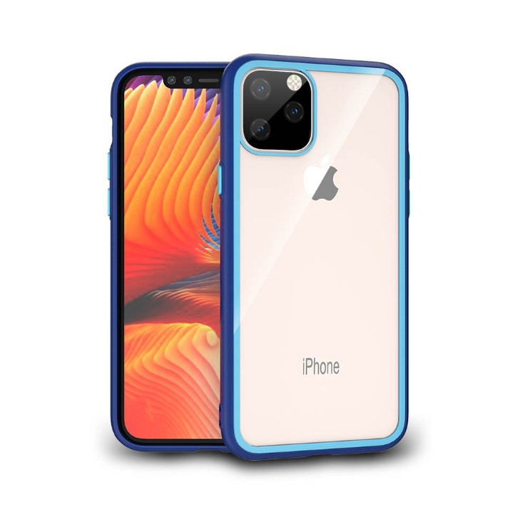 iPhone 11 Pro Unicorn Beetle Style Slim Clear Case Blue