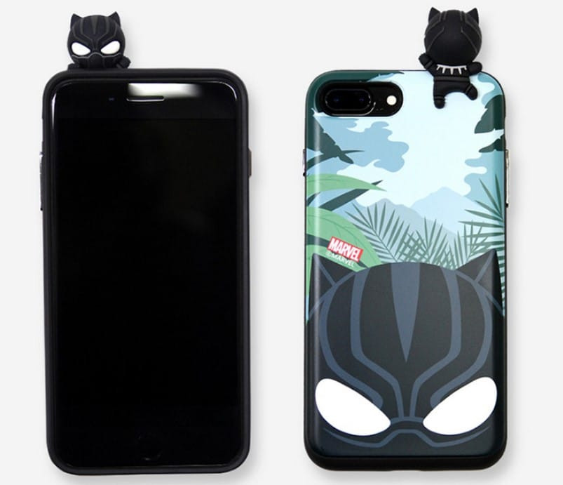 Black Panther iPhone 8 7 Card Holder Case