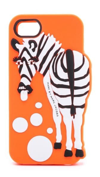Marc Jacobs Zoody Zebra Raised Case iPhone 5 5s Orange Multi