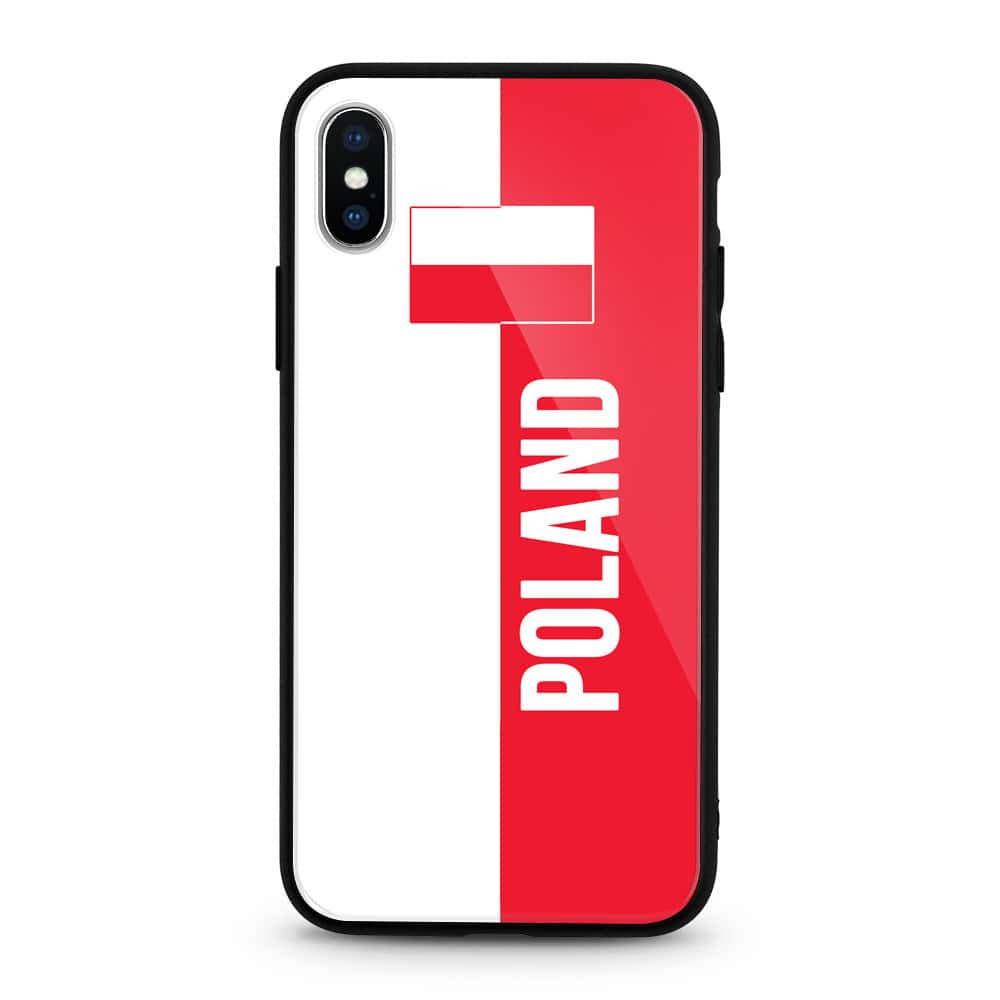 Poland Flag Logo World Cup iPhone X Case