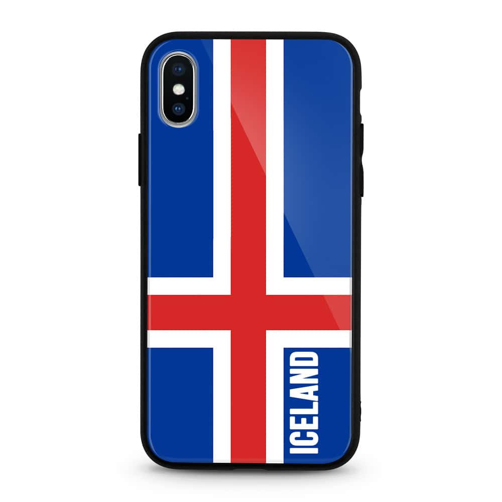 Iceland Flag Logo World Cup iPhone X Case