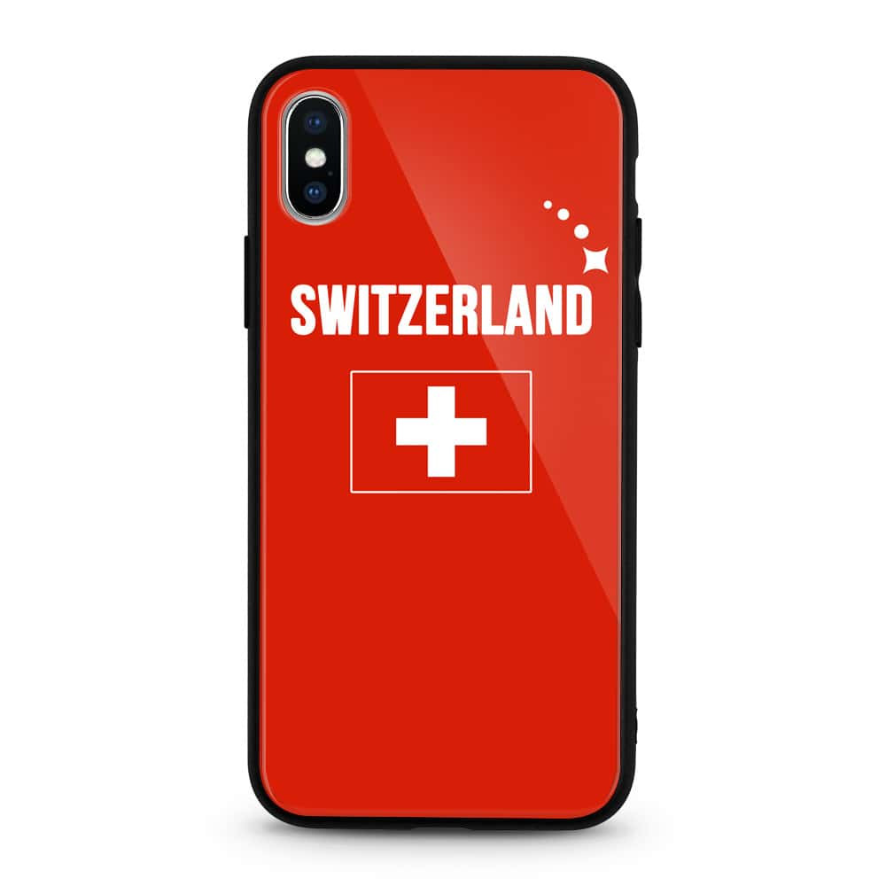 Switzerland Flag Logo World Cup iPhone X Case
