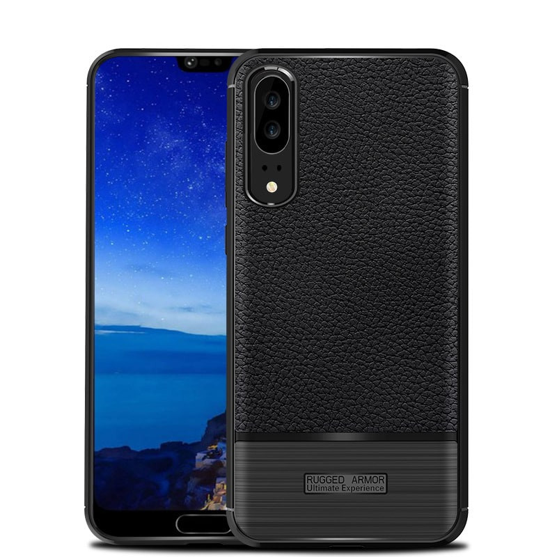 Huawei P20 / P20 Pro Rugged Leather Armor Case