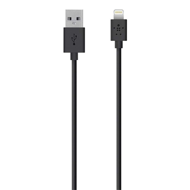 Belkin MIXIT Lightning to USB ChargeSync Cable 4 feet Black