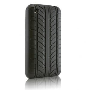 VROOM Black Tire Tread Silicone Case for iPhone 3G 3GS