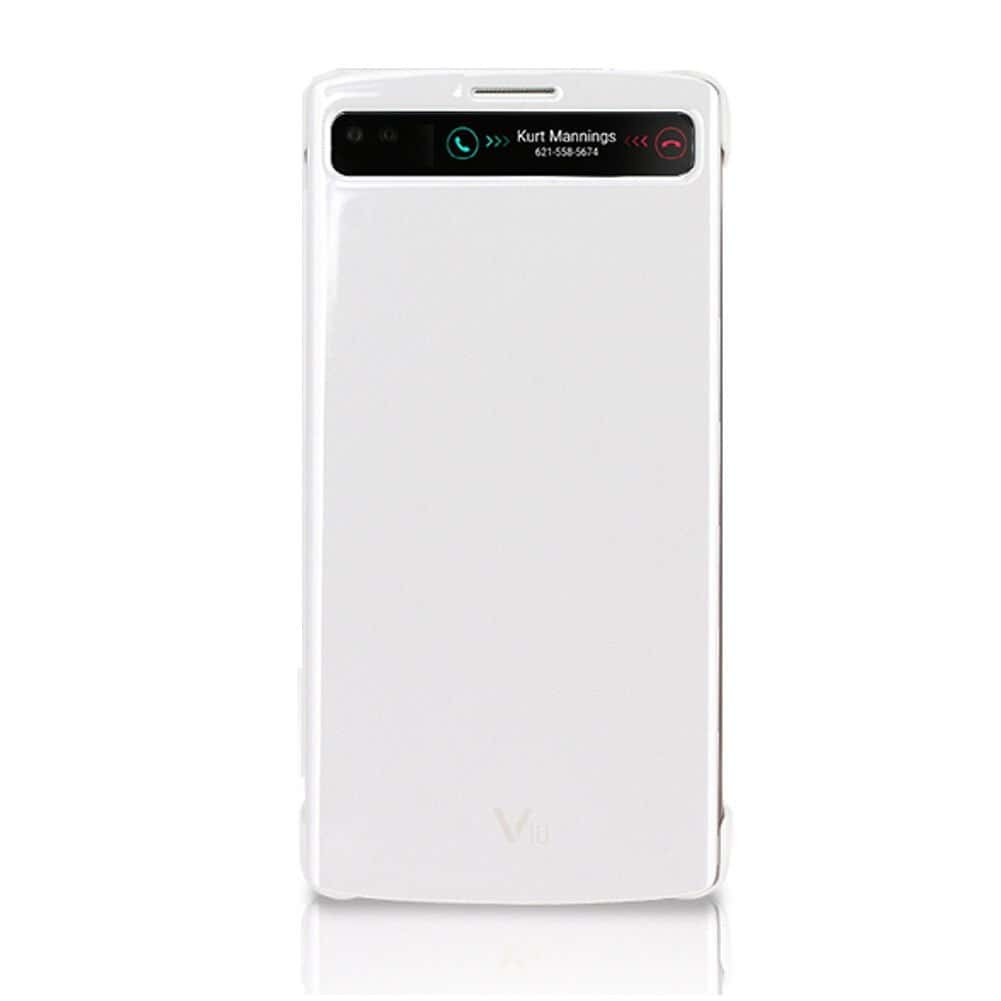 LG V10 Quick Cover Window View Flip Cover Genuine LG - White