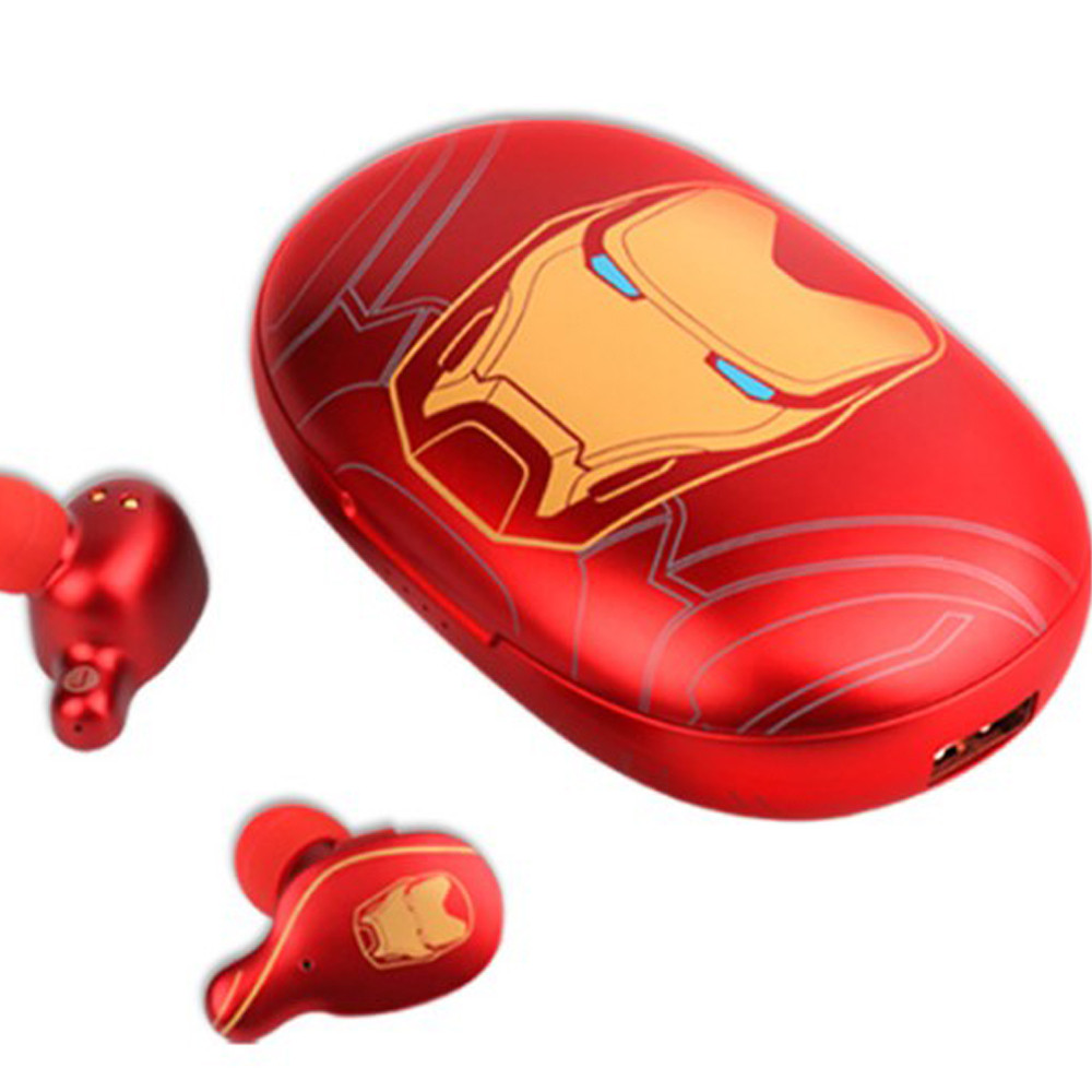 Iron Man TWS Wireless Bluetooth Stereo Earphones