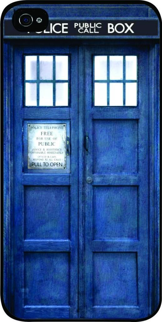 Tardis Doctor Who Police Box Time Machine iPhone 4 & 4s Case