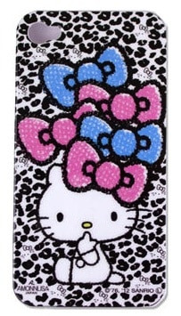 Hello Kitty White Leopard Bows
