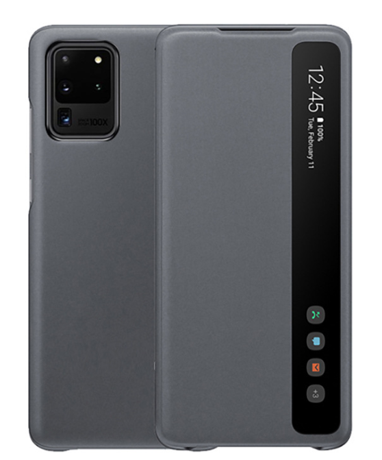 Official Galaxy S20 S-View Flip Cover Gray