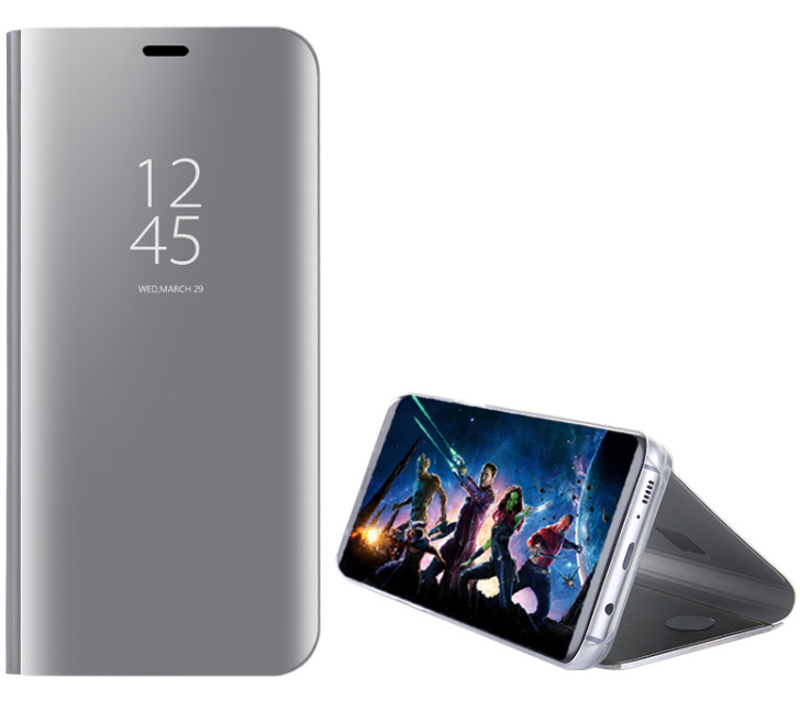 Galaxy S20+ Plus Clear View Mirror Case - Silver