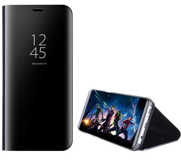 Galaxy S20 Ultra Clear View Mirror Case - Black