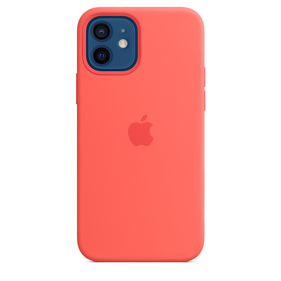 iPhone 12 / 12 Pro Silicone Case with MagSafe - Pink Citrus