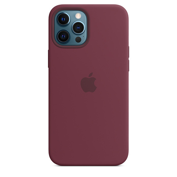 iPhone 12 Pro Max Silicone Case with MagSafe - Plum