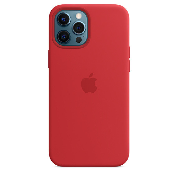 iPhone 12 Pro Max Silicone Case with MagSafe - Red