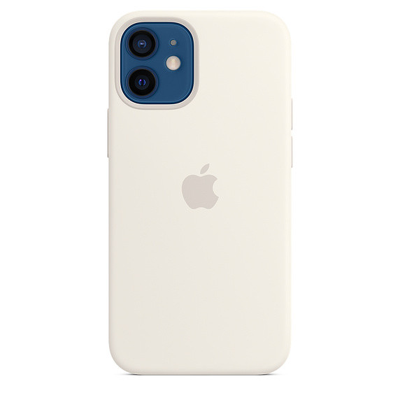 iPhone 12 Mini Silicone Case with MagSafe - White