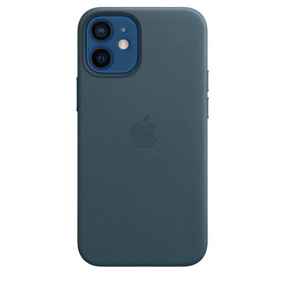 iPhone 12 Mini Leather Case with MagSafe - Baltic Blue