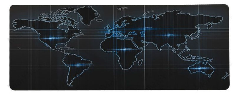 Extra Large Mouse Pad World Map Atlas Desk Mat 40 x 90 cm