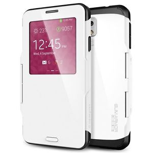 Galaxy Note 3 Case Spigen Slim Armor View Smooth White