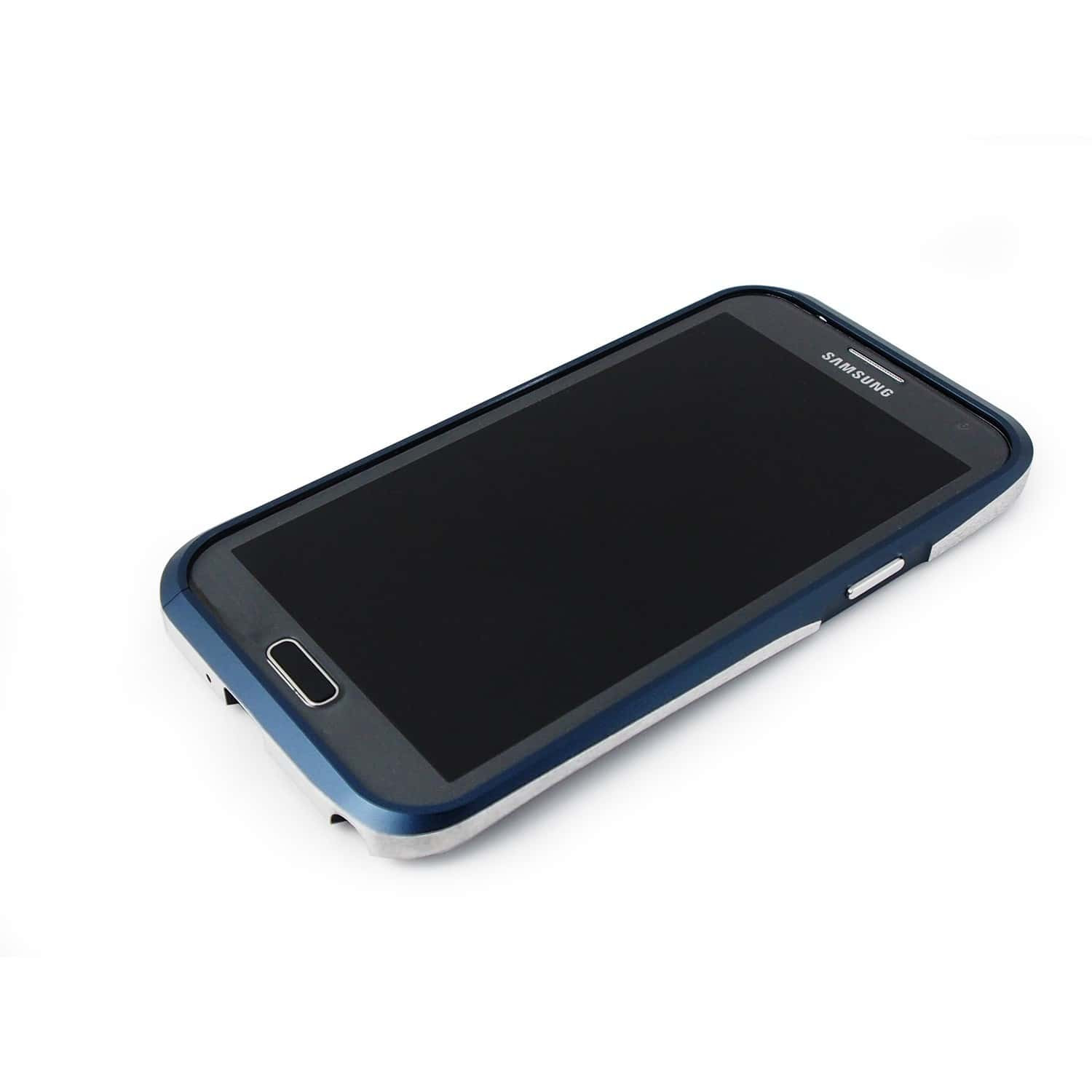 Samsung Galaxy Note 2 Draco Thunder Blue Aluminum Bumper Case