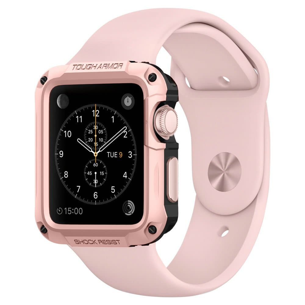 Spigen Tough Armor Apple Watch 1 & 2 (42mm) Case - Rose Gold