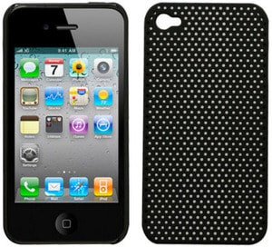 iPhone 4 Perforated Black Soft Touch Snap Case Generic InCase Griffin Flexgrip