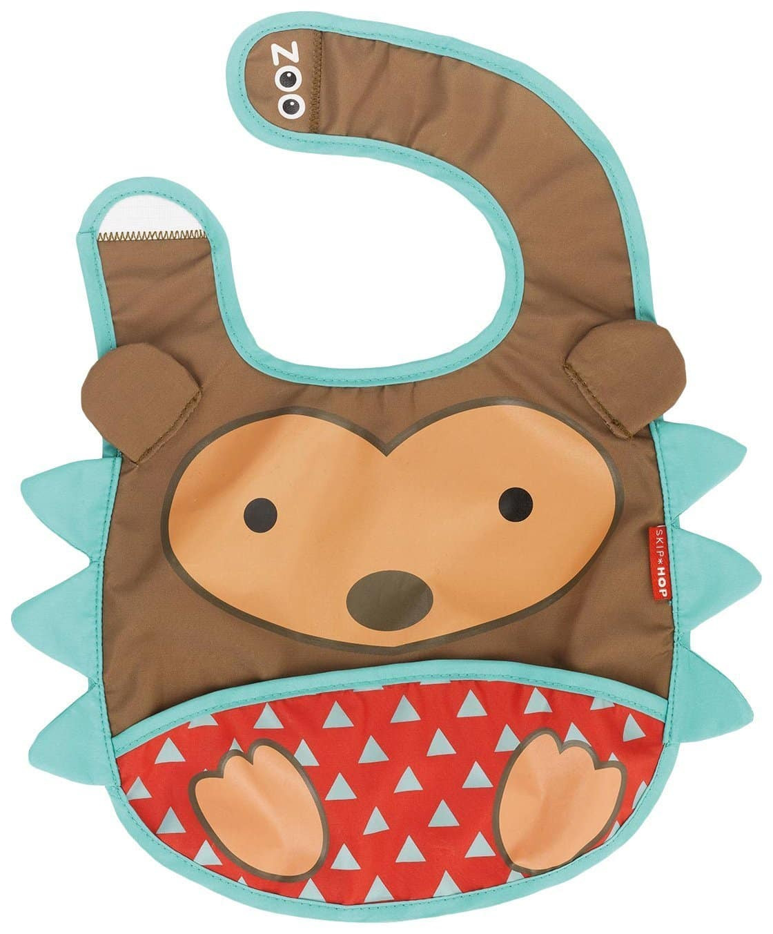 Skip Hop Zoo Tuck-Away Baby Bib Hedgehog