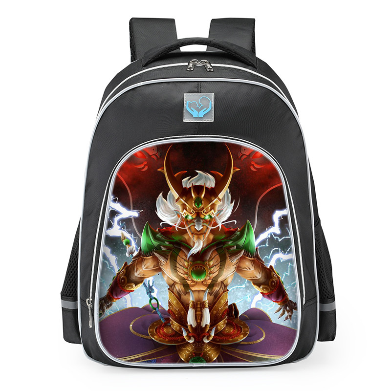 Smite Ao Kuang Dragon King Skin School Backpack