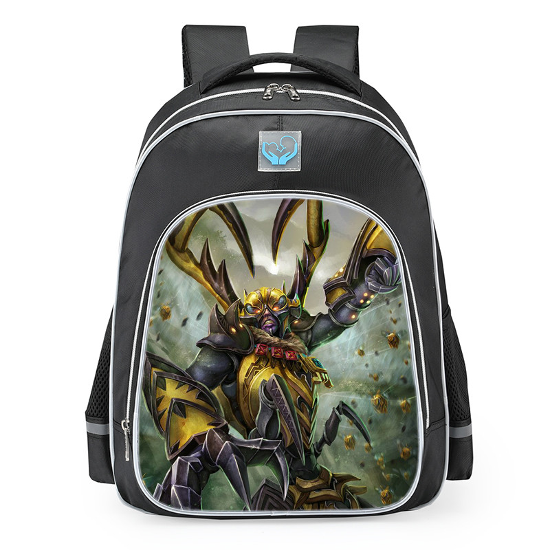 Smite Ah Muzen Cab Killer Bee Skin School Backpack