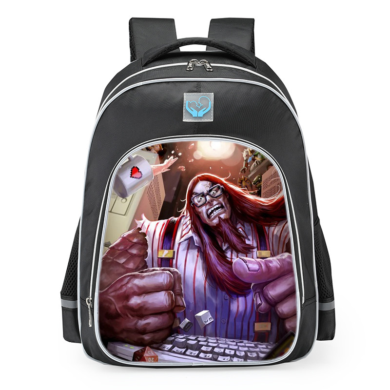 Smite Cabrakan Nerd Rage Skin School Backpack