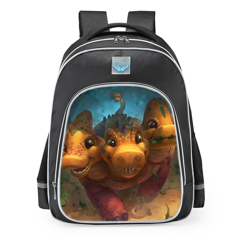 Smite Cerberus Dino Mighty Skin School Backpack