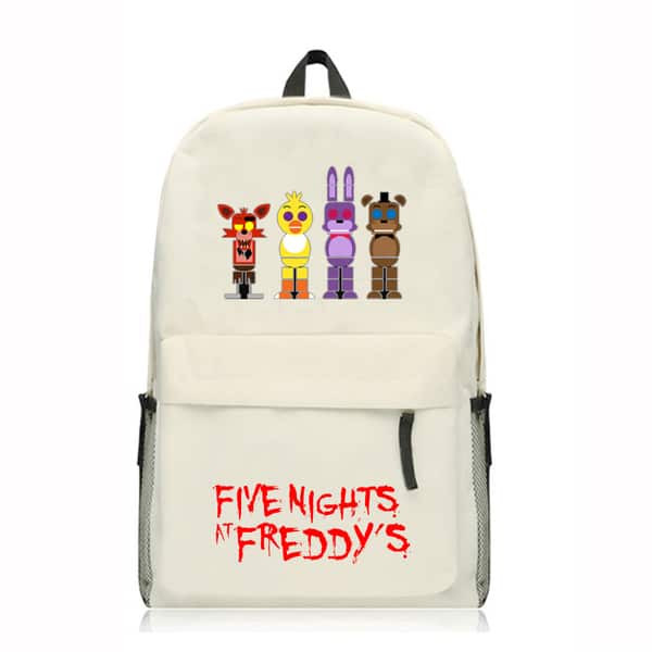 Five Nights At Freddy's White Backpack