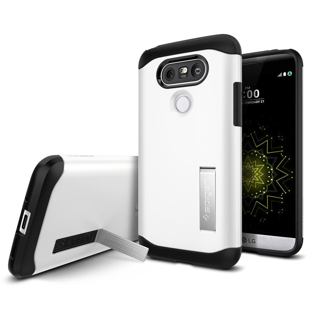 Spigen Slim Armor LG G5 Case Shimmery White