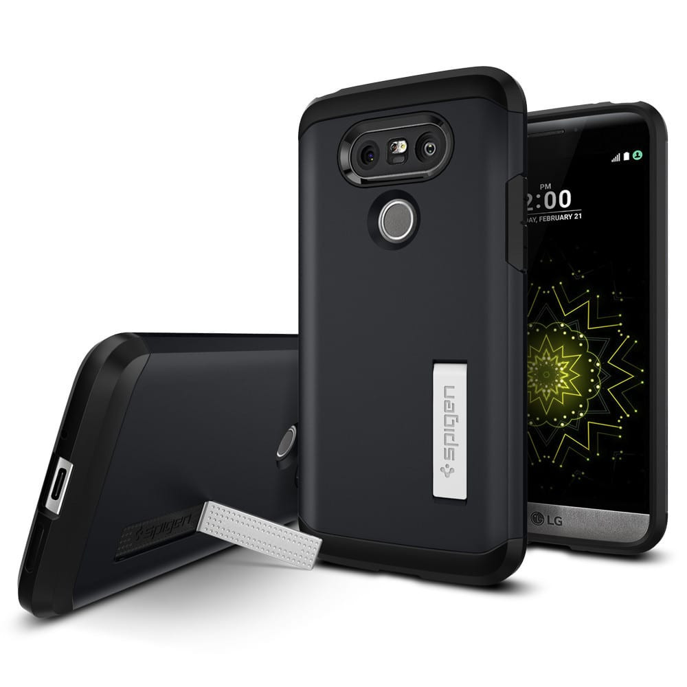 Spigen Tough Armor LG G5 Case Metal Slate