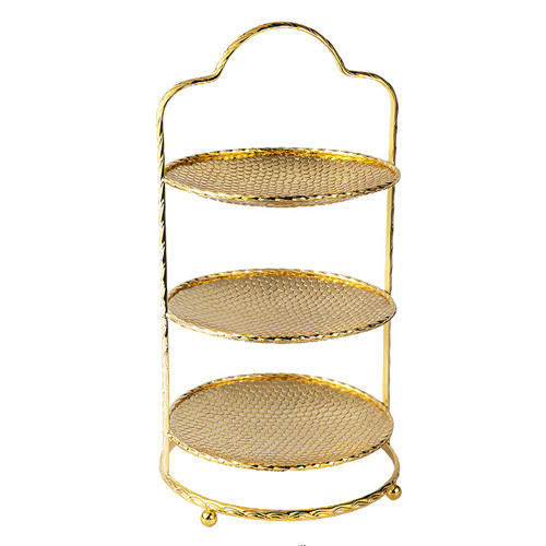 Afternoon Tea Tiered Stand - Gold - Three Tiered Platter
