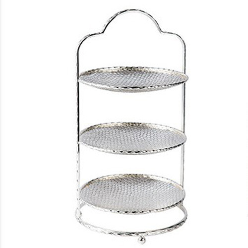 Afternoon Tea Tiered Stand - Silver - Three Tiered Platter