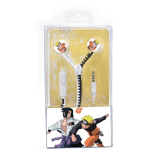 Zipper Earphone Earbuds Naruto Uzumaki
