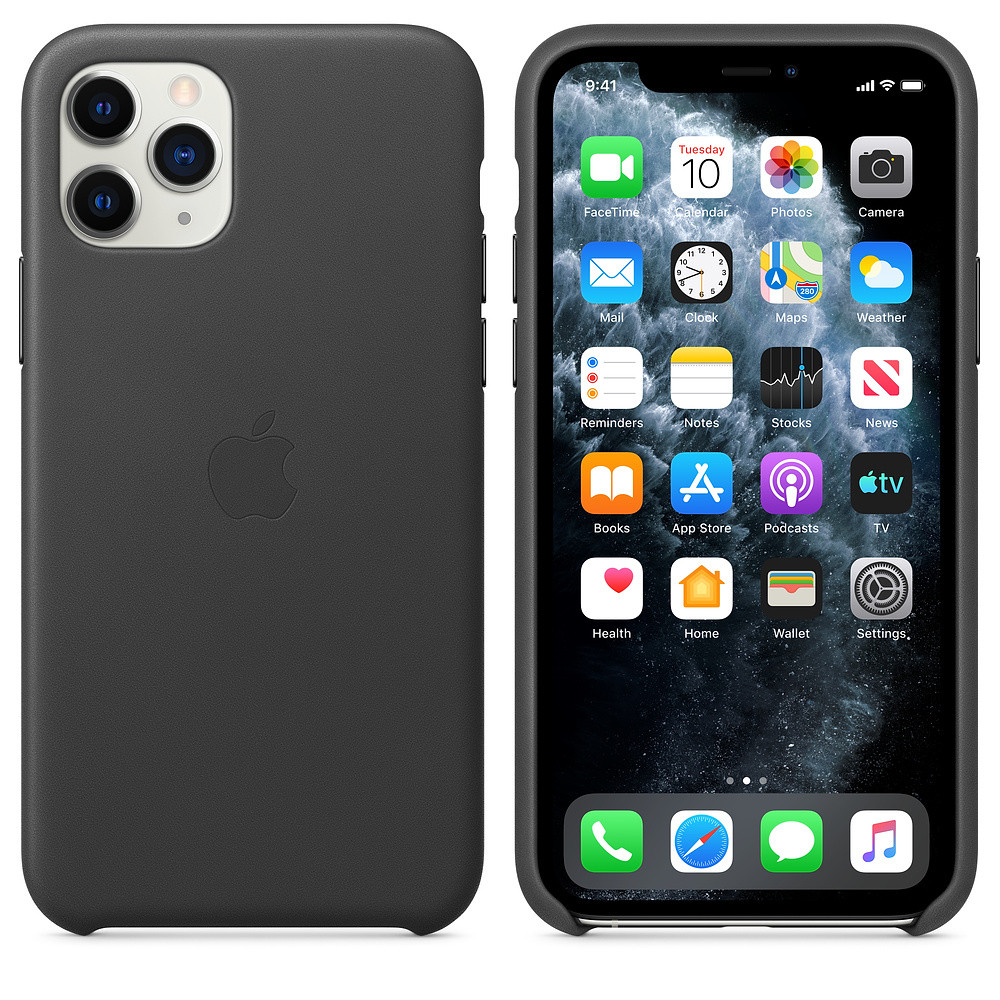 Apple iPhone 11 Leather Case Black