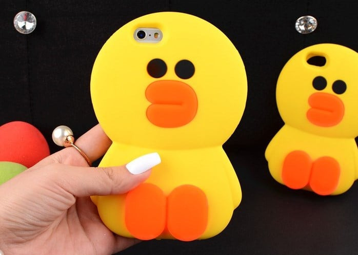 Cute Yellow Duck Case for iPhone 6 6s Plus