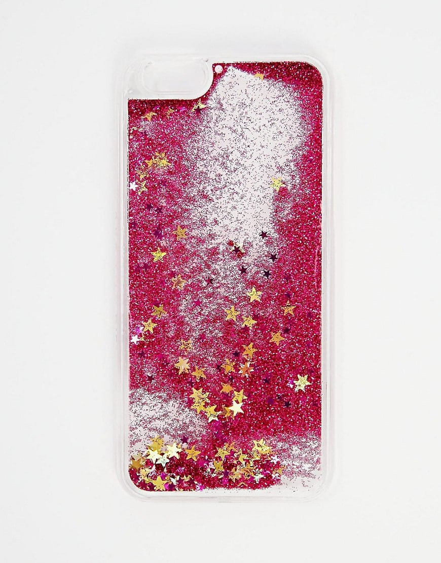 Skinnydip Pink Liquid Glitter iPhone 6 6s Case