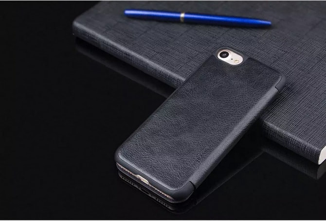 Ultra Thin Leather Flip Wallet Case for iPhone 7 Plus