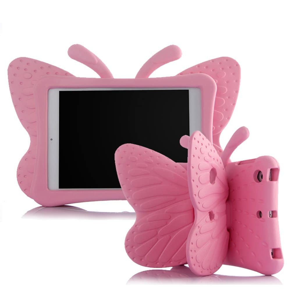 iPad Air, iPad Air 2, iPad 9.7, iPad Pro 9.7 EVA Foam Kids Butterfly Shape Standing Heavty Duty Case
