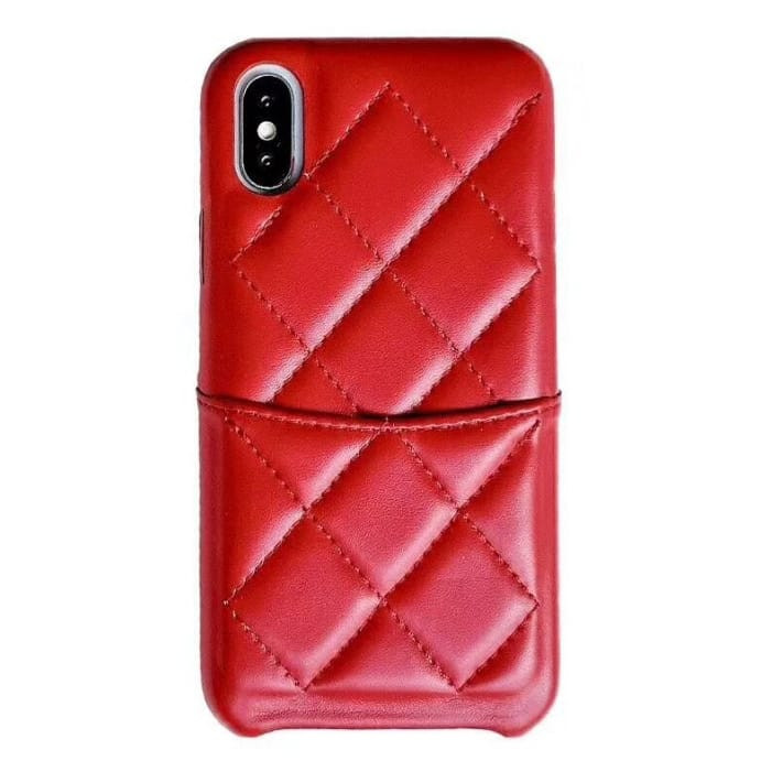 Pouch Leather Designer Card iPhone XR Case