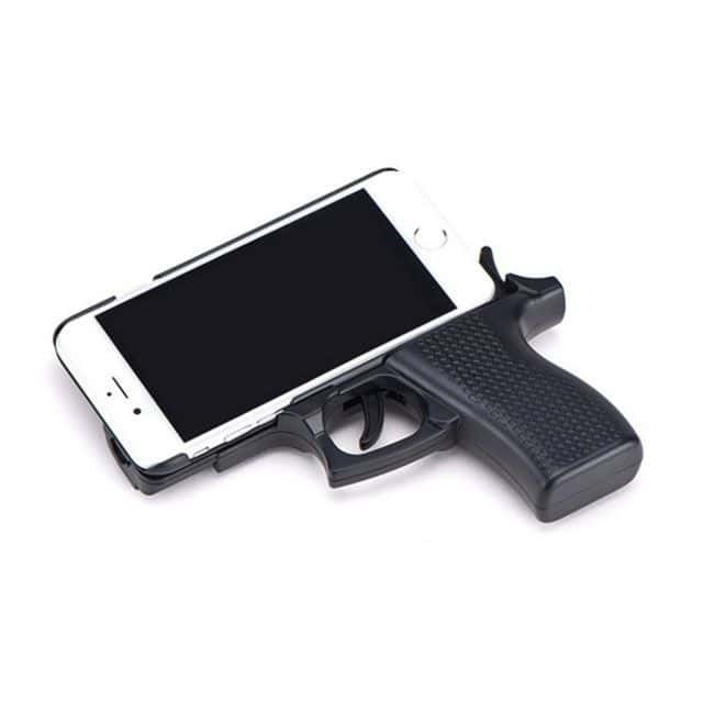 3D Toy Gun Shape Hard Shell Protective Case Cover for iPhone X XS