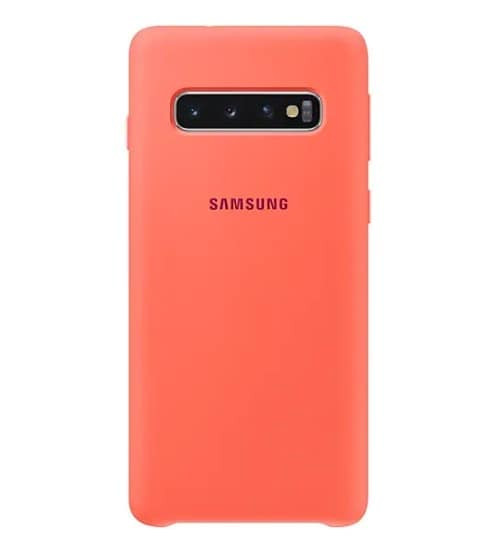 Official Samsung Galaxy S10 Silicone Cover Case - Pink
