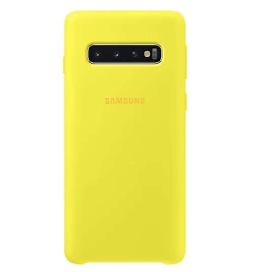 Official Samsung Galaxy S10 Silicone Cover Case - Yellow