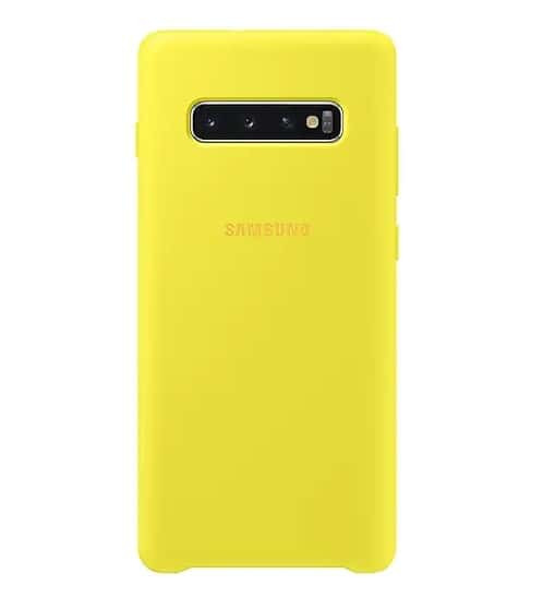 Official Samsung Galaxy S10+ Plus Silicone Cover Case - Yellow