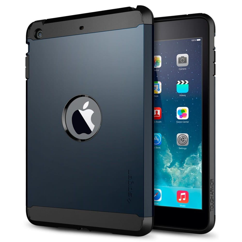 iPad Mini Mini Retina Case Spigen SGP Tough Metal Slate
