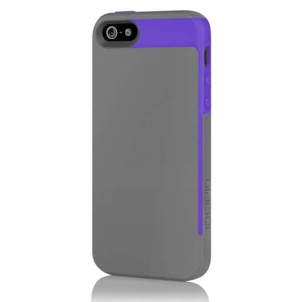 Incipio Faxion Gray Purple for iPhone 5 Slim Flexible Hard-Shell Case